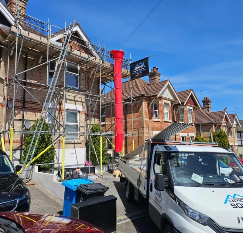 Scaffold Access for Roof Replacement in Branksome