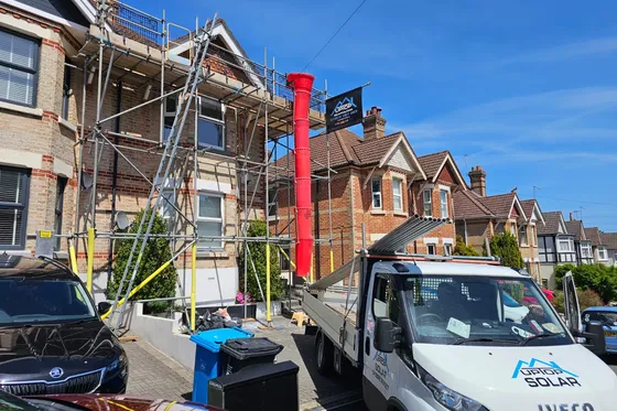 Scaffold Access for Roof Replacement in Branksome